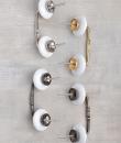 White Ceramic Cabinet knob