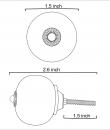BPCK-101 ceramic knob-outline